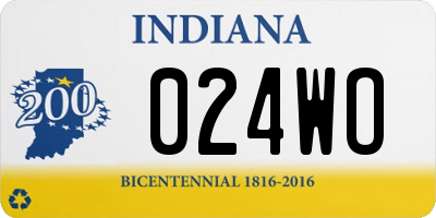 IN license plate 024WO