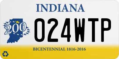 IN license plate 024WTP