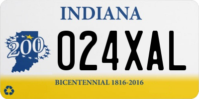 IN license plate 024XAL