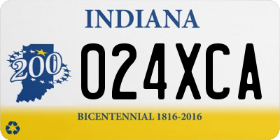 IN license plate 024XCA