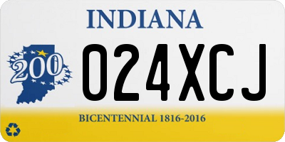 IN license plate 024XCJ