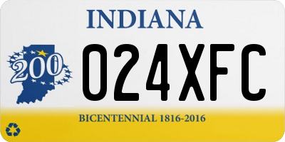 IN license plate 024XFC