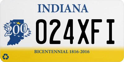 IN license plate 024XFI