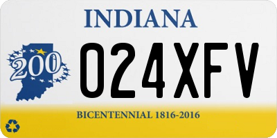 IN license plate 024XFV
