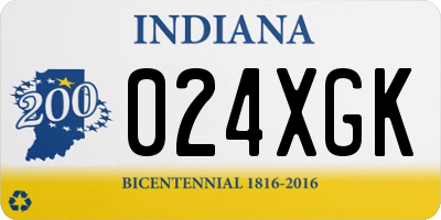 IN license plate 024XGK