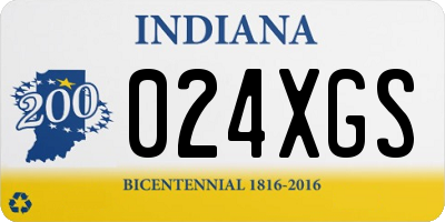 IN license plate 024XGS