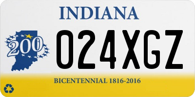 IN license plate 024XGZ