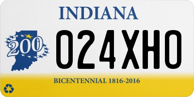 IN license plate 024XHO