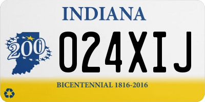 IN license plate 024XIJ
