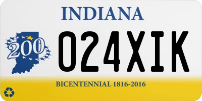 IN license plate 024XIK