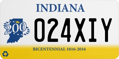 IN license plate 024XIY