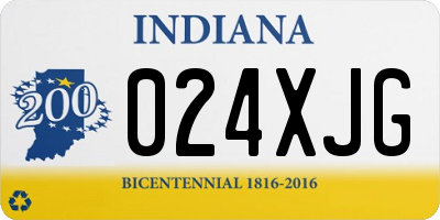 IN license plate 024XJG