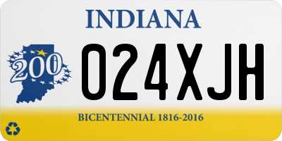 IN license plate 024XJH