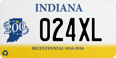IN license plate 024XL