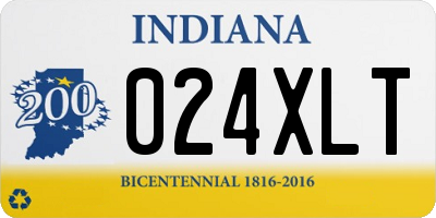 IN license plate 024XLT