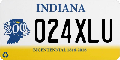 IN license plate 024XLU