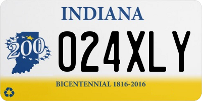 IN license plate 024XLY