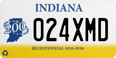 IN license plate 024XMD