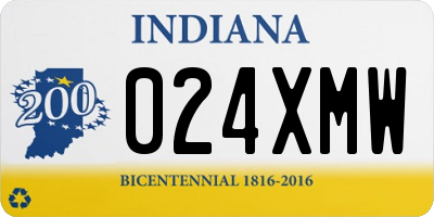 IN license plate 024XMW