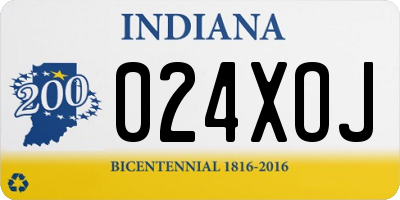 IN license plate 024XOJ