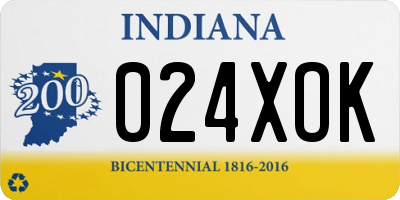 IN license plate 024XOK