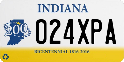 IN license plate 024XPA