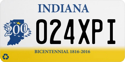 IN license plate 024XPI