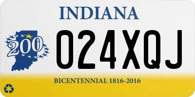 IN license plate 024XQJ