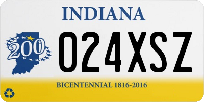 IN license plate 024XSZ