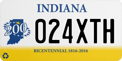 IN license plate 024XTH
