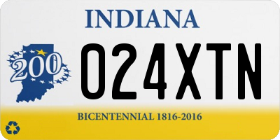 IN license plate 024XTN