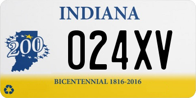 IN license plate 024XV