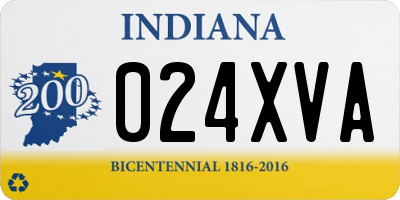 IN license plate 024XVA