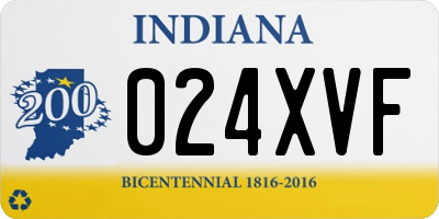 IN license plate 024XVF