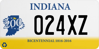 IN license plate 024XZ