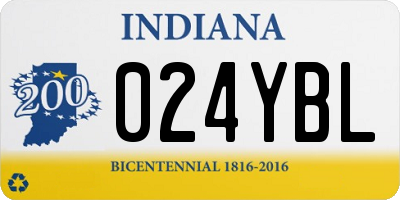 IN license plate 024YBL