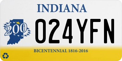 IN license plate 024YFN