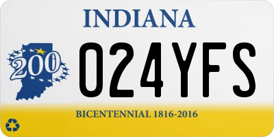 IN license plate 024YFS