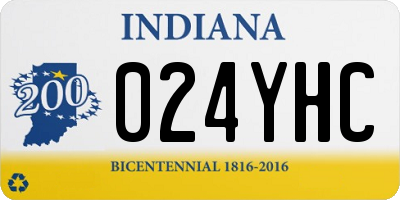 IN license plate 024YHC