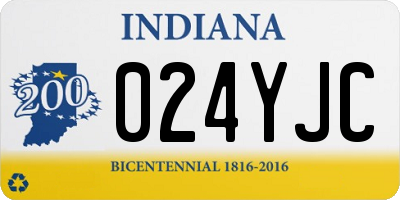 IN license plate 024YJC