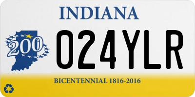 IN license plate 024YLR