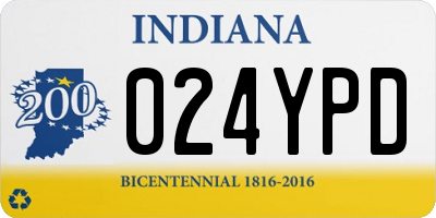 IN license plate 024YPD
