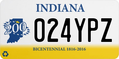 IN license plate 024YPZ