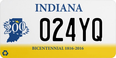 IN license plate 024YQ