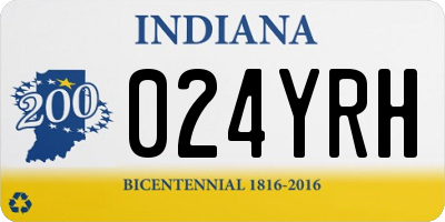 IN license plate 024YRH