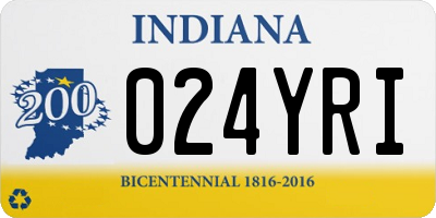 IN license plate 024YRI