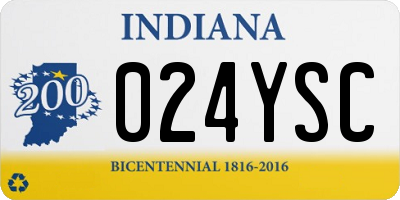 IN license plate 024YSC