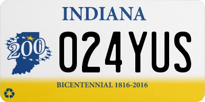 IN license plate 024YUS