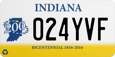 IN license plate 024YVF