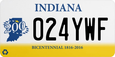 IN license plate 024YWF